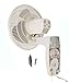 Air King 9012 Commercial Grade Oscillating Wall Mount Fan, 12-Inch , White