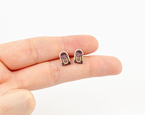 Handmade Jukebox Stud Earrings - Thumbnail 3