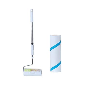 Lelestar Lint Roller Long Handle Retractable Sticky Roller Sticky