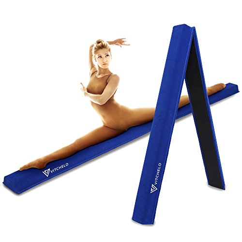 Folding Gymnastics Balance Beam 9ft Long for Kids Toddlers Training Indoor at Home - Build Confidence in Your Child Tumbling Practice Performance - Suede Floor Balancing Beam Lightweight Portable - Thumbnail 7