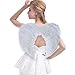 Sunboom Angel Wing Feather Halloween Costume, Cosplay Christmas Wings for Kids and Adults, White Large Angel Wing