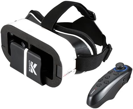 BUYKUK 3D VR Glasses 3D VR Headset Virtual Reality Adjustable Lens and Strap for 3.5-6.0 inch SmartphoneiPhone5 5s 6s 6 Plus Samsung S6 S7 Edge Note 5 6 7 for 3D Movies and Games