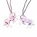 48 Piece Unicorn Theme Birthday Party Favor Bundle Pack for 12 Kids (12 Unicorn Figures, 12 Necklaces, 12 Glitter Bracelets, 12 Rainbow Erasers)