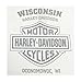 Harley-Davidson Men's Established Classic Motorcycle Chest Pocket T-Shirt, White