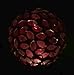 Solar Colorful Flower Petal Ball Light (#Blackm002P), Solar Power Multi-Color Color Changing LED Mosaic Glass Decorative Garden Yard Light Stake