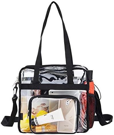 2-Pack Clear purses and Handbags Crossbody Purse Messenger Concert Stadium Approved Security & Sporting Event Women Men