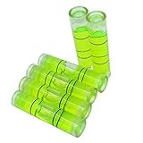 SODIAL(R) 4 PCs D 8mm L 35mm Acrylic Bubble Spirit Level Vial 5/16 (D) x 1 3/8 (L) inch
