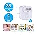 Wireless Doorbell for Home IPX4 Waterproof 1000 Feet Range Remote Door Bell Chime Kit (2 Push Button& 2 Receivers) 38 Chime Tunes/4 Level Volume Loud& LED Flash, No Batteries Required, White
