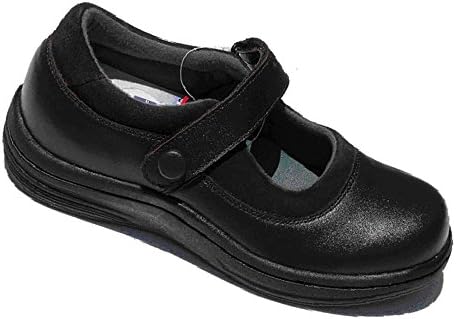 InStride Nellie III Women's Comfort Therapeutic Extra Depth Casual Shoe: Black 7.5 Medium (B) Velcro