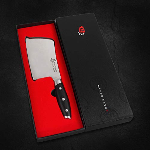 TUO Chopper Knife 6 inch Meat Cleaver Chopping Knife Heavy Duty Butcher Knife German HC