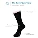 The Sock 7 Pack Mens Socks Crew Cut Comfortable Socks (Black)
