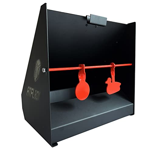 Atflbox Pellet Trap Target with 12''x12'' Splatter Bullseye Paper