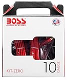 BOSS Audio Systems KIT-ZERO 10 Gauge Wiring Installation Kit for Car Amplifiers - A Car Amplifier Wiring Kit Helps You Make Connections and Brings Power to Your Radio, Subwoofers and Speakers