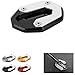 Motorcycle Accessories Foot Side Stand Bike Kickstand Pad For Ducati Scrambler 800 2014-2018 (Black)