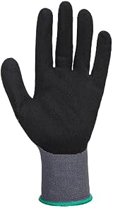 Portwest A350 Flexible DermiFlex Glove Black X Large Nitrile Foam Palm view 3