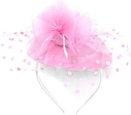 Fascinators Hat Pillbox Hat Flower Dots Veil Derby Hat Cocktail Wedding Church Tea Party