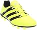 adidas Performance Men's Ace 16.4 Fxg Soccer Shoe, Solar Yellow/Black/Metallic Silver, 11 M US