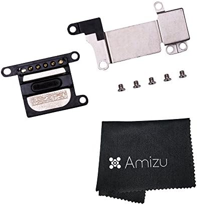 Amizu Earpiece Sound Ear Speaker Replacement Part w/ Bracket and Screws for iPhone 7 Plus 5.5 + Amizu Cloth