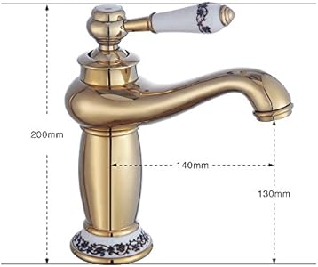 Marke: PRIT Retro Einhebel Wasserhahn Waschbecken Küche Messing