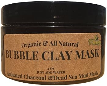 THE BEST 100% Natural BUBBLE CLAY MASK (Cruelty Free & Very Ingredients) - MADE IN USA- Deep Cleaning, Enriching, Exfoliating & Moisturizing- VISIBLE DIFFERENCE OR- 100% Guarantee