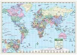 Universal Map 11766 1016 X 711 Cm Monde Papier Carte De