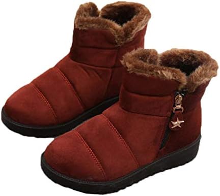 [VRGT] スノーシューズ ブーツ レディース 冬 トレッキングシューズ 黒 防寒 綿靴 ブラック アウトドア ウィンターブーツ シューズ 暖かい 裏起毛 スニーカー 大きいサイズ 防滑 雪靴 ハイキングシューズ 耐摩耗性 軽量