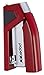 Bostitch Office Injoy Spring-Powered Compact Stapler - Red (1511), plastic-half strip