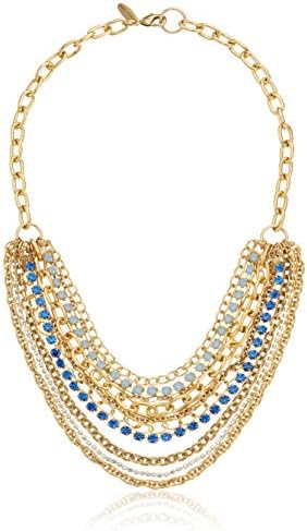 Lenora Dame Shannon's Fancy Schmancy Blue Strand Necklace, 16" + 2" Extender
