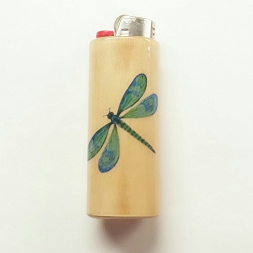 Dragonfly Lighter Case Holder Sleeve Cover Dragonflies Fits Bic Lighters