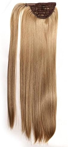 Greatremy 20" Straight Wrap Around Synthetic Ponytail Hair Extensions Synthetic 16#
