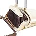 OLLSDIRE Broom and Dustpan Set Outdoor or Indoor Broom with Dust Pan 3 Foot Mop Angle Heavy Push Broom for Kids Garden Pet Dog Hair Wood Floors Sweeping Kitchen House Light Yellow