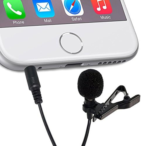 [GEEPIN8482; ] Premium Lavalier Lapel Clip-on Omnidirectional Condenser Microphone for Apple, iPhone, iPad, iPod Touch, Samsung, Android and Windows Smartphones.