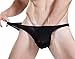 Avidlove Men Brief Breathable Ice Silk Triangle Underpants Solid Boxers Bikinis, Style1--1 Pack-Black, XL = US M