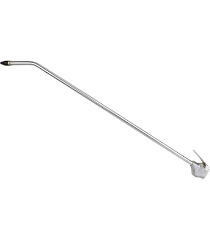 Pistola Aria Pistola Ad Aria Pneumatica Hiltex 31111 - Lunghezza 61 Cm, Bocchetta 1/4" NPT, Ugello In Alluminio Con Punta In Gomma Compressore Aria