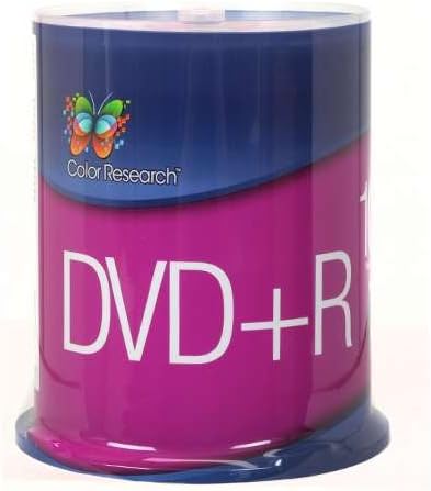 Color Research C18-42001 100 Pack DVD Plus R Blank Media - 16X Speed44; 4.7GB