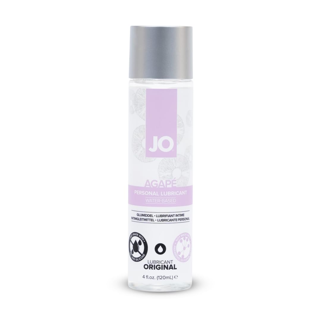 JO Agape Original Lubricant, Sex Lube for Men, Women and Couples, Compatible with Natural Latex and Polyisoprene Condoms, 120 ml