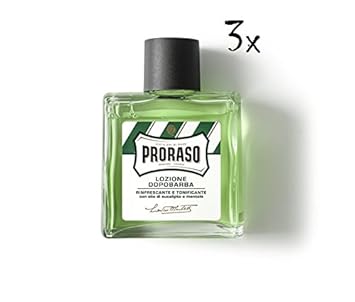 3x PRORASO After Shave Lozione Tonic Rasierwasser 100ml Kölner Wasser Cologne