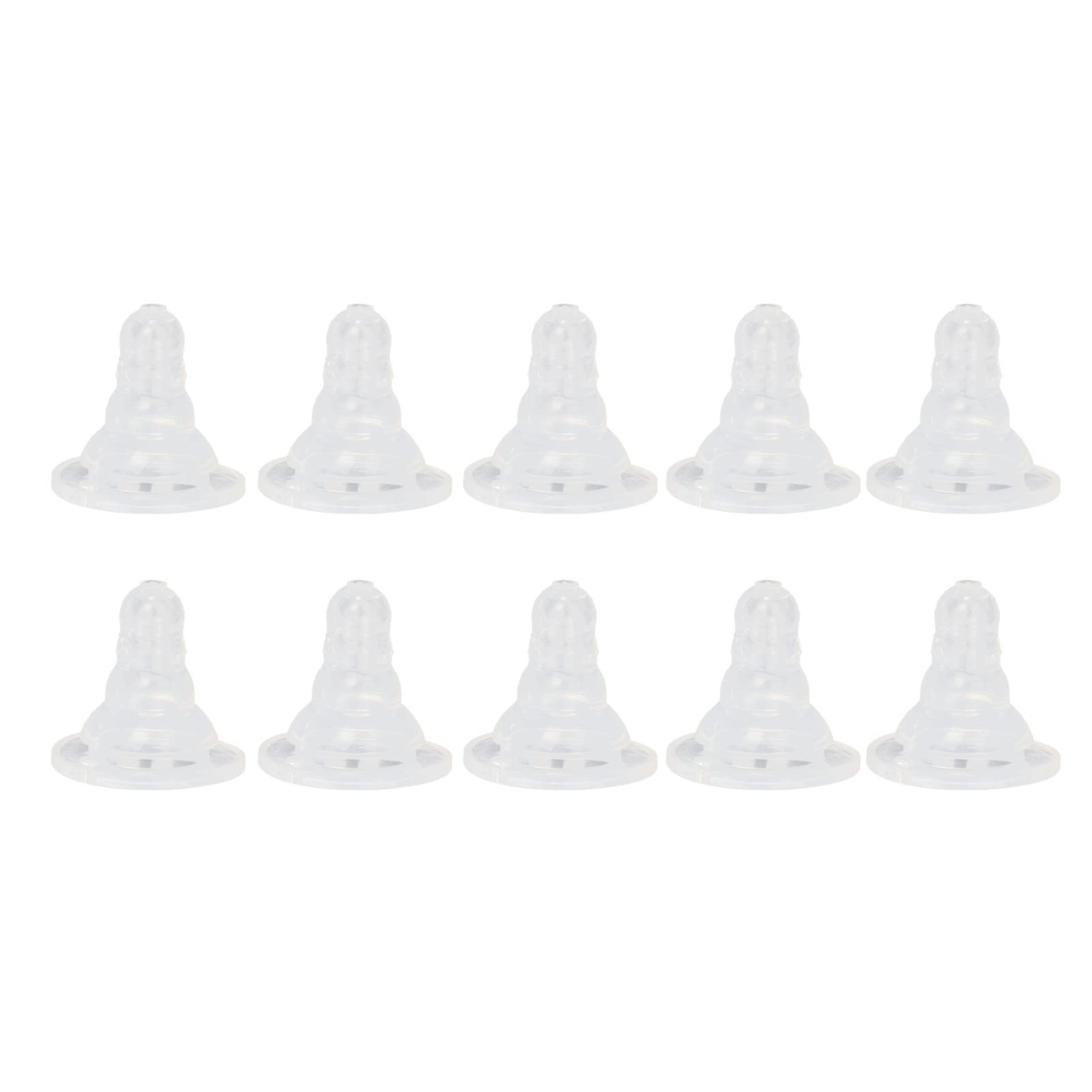 Photo 1 of 10Pcs Goat Nursing Nipple, Milk Bottle Bucket Nipple Replacement Soft Silicone Thicken Lamb Feeding Nipples for Pig Sheep Cattle
