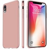 VANMASS iPhone X Case Matte Finish Flexible Soft Gel TPU Sleek Cover Shell with Thin Slim Fit and Apple Original Natural Touch for Apple iPhone X - Dark Blue