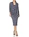 Alex Evenings Women's Tea Length Dress and Jacket (Petite and Regular Sizes), Blue Smoke, 12P