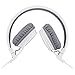 SODEE Folding Stereo Wired Headphones for Kids,Girls Headphones,Boys Headphone,in-line Microphone Remote Control Adjustable Over Ear Headphone Kids Headsets with Soft Earpads for Cellphones (White)