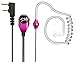 Sinhin Two Way Radio Earpiece Mic - Covert Acoustic Tube Transparent Headsets 2 Pin with PTT for Baofeng Kenwood Retevis Puxing Walkie Talkie(Red - K Head)
