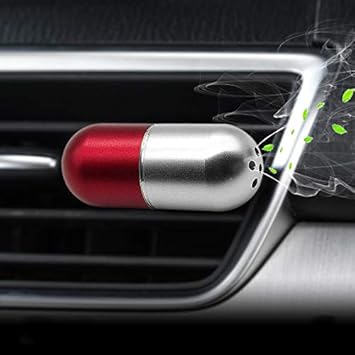 KENTILU Car Freshener Alloy Capsule Perfume Clip Scent Smell Diffuser