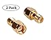 HIGHFINE RP-SMA Male (Jack) to SMA Female (Jack) Coupling nut Connector Adapter for Wi-Fi Antenna/Signal Booster/Repeaters/Radio/RF Coaxial Coax/Extension Cable/FPV Drone (Pack of 2) primary
