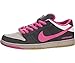 Nike Mens Dunk Low Premium SB QS "Disposable" Black/Pink Foil-White Leather Skateboarding