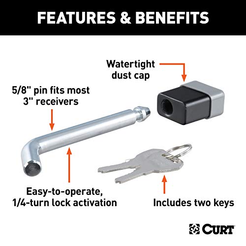 CURT Trailer Hitch Lock 23021 - Image 3