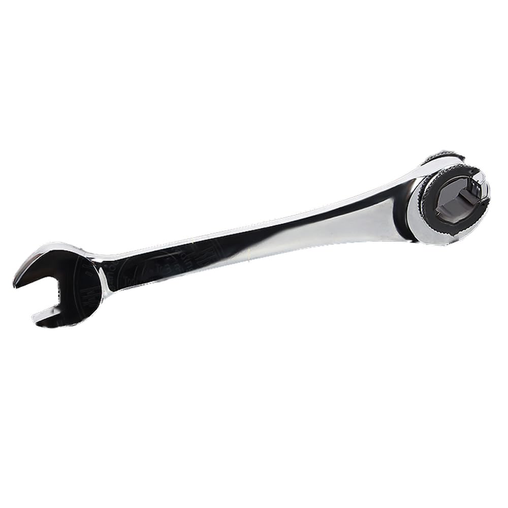 1Pcs 11mm Double Open End Tubing Wrench Chrome Vanadium Steel Ratcheting Fixed Head Flare Nut Wrench Set for Car-Wrench and Hand Tools