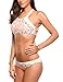 Avidlove Women's Sexy Criss Cross Bandage Bikini Set Floral Print Swimsuits