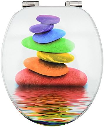 EISL Asia Toilet Seat with Soft Closing Mechanism, Multi Coloured, Multi-Coloured, EDAL01SC