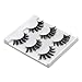 DYSILK 3 Pairs 6D Faux Mink Eyelashes Fluffy Wispy Natural False Eyelashes Soft Handmade Long Fake Eyelashes Reusable Extension Makeup Lashes Black